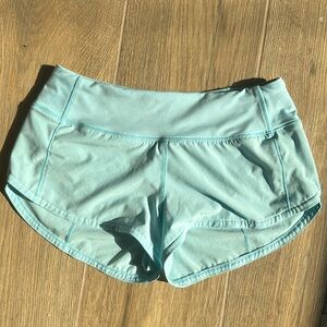 Cyan blue lululemon speed ups